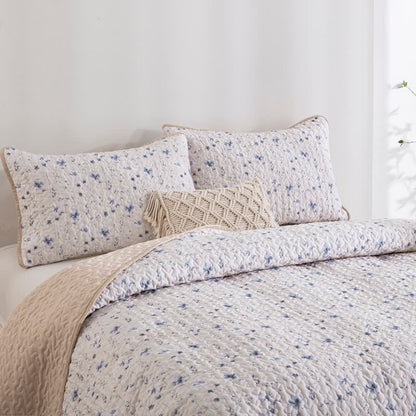 Set copriletto trapuntato floreale Serene Floral (3 pezzi) - image 3