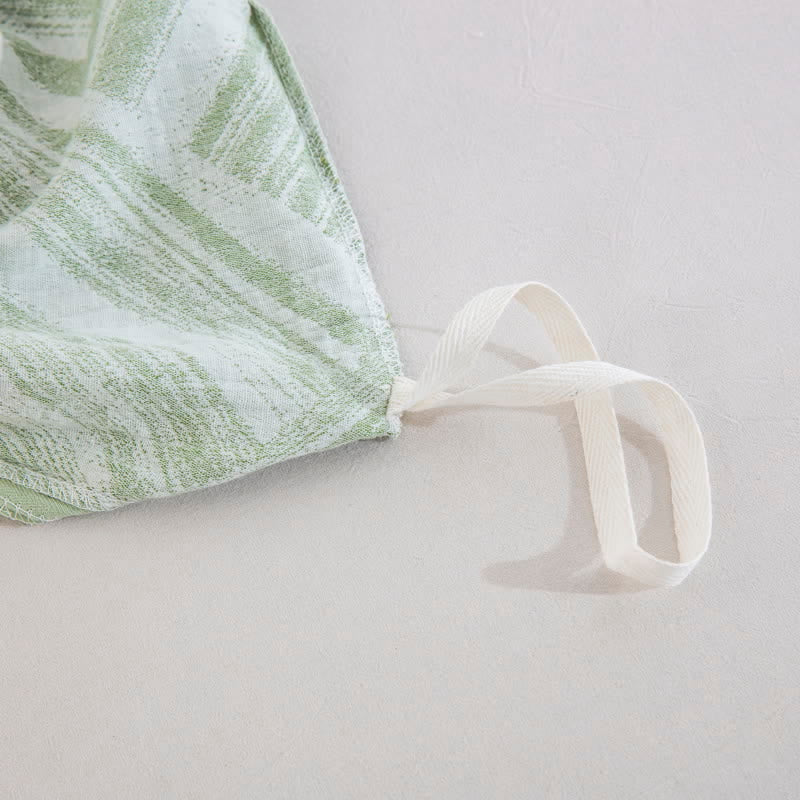 Set copripiumino in cotone a spina di pesce verde (3 pezzi) - image 9