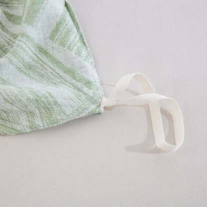 Set copripiumino in cotone a spina di pesce verde (3 pezzi) - image 9