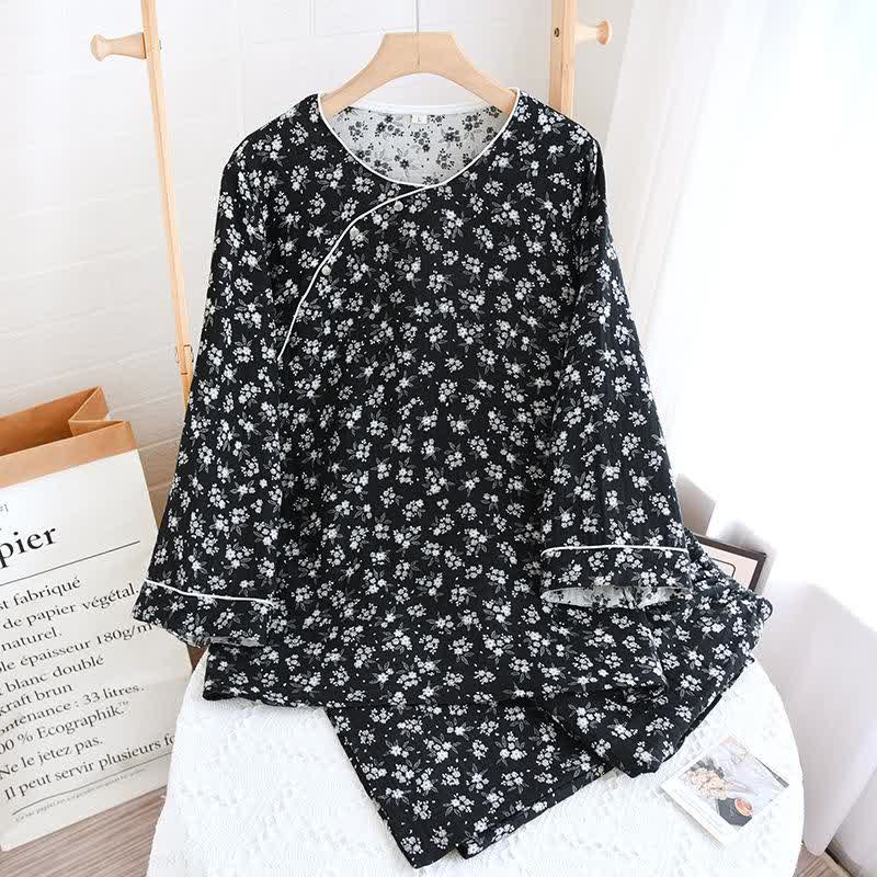 Pigiama in cotone naturale con motivo floreale Pear Blossom - Abbigliamento da casa - XL - image 0