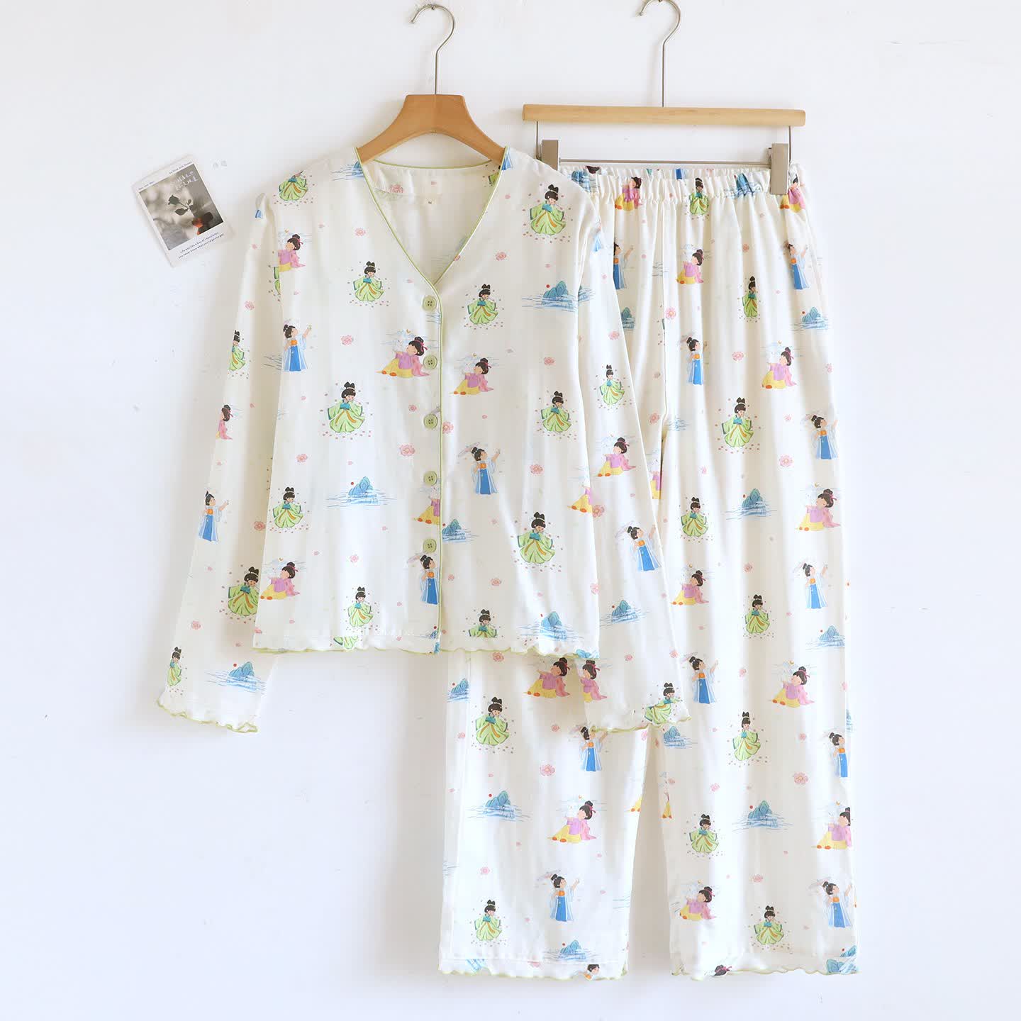 Abbigliamento da casa in garza di cotone con principessa dei cartoni animati orientali - XL - image 0