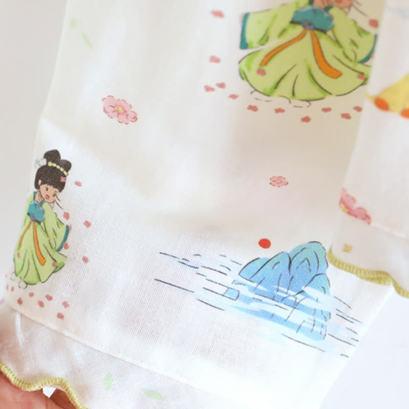 Abbigliamento da casa in garza di cotone con principessa dei cartoni animati orientali - image 5
