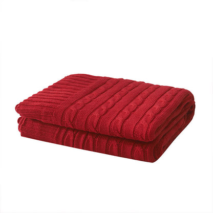 Coperta in maglia di cotone tinta unita Ownkoti per divano - image 7