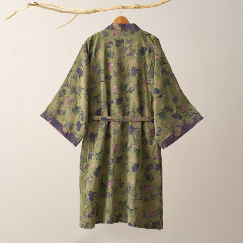 Kimono in garza di cotone Ginkgo Biloba - image 37