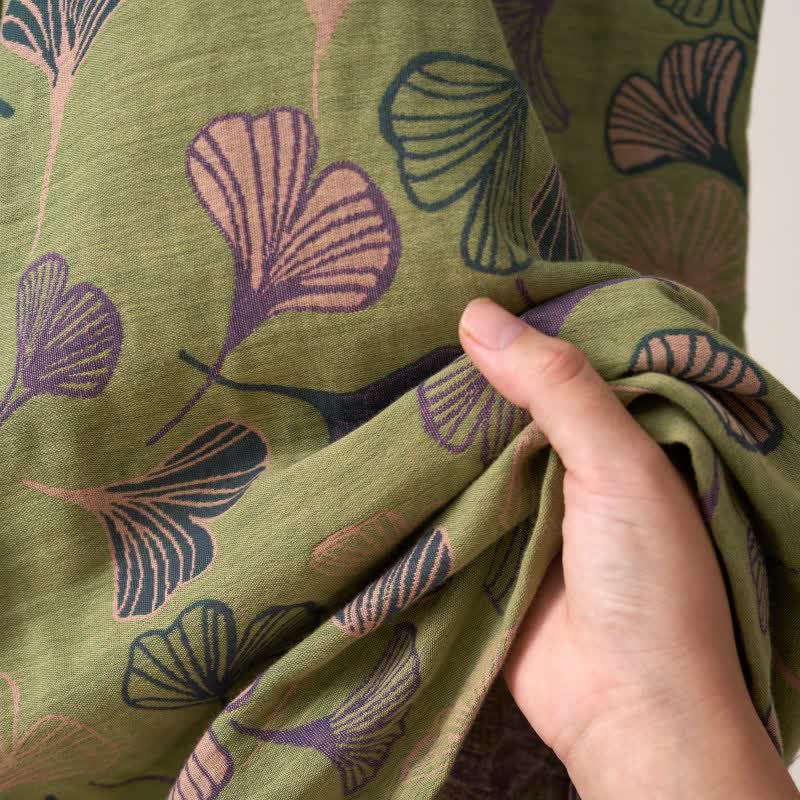 Kimono in garza di cotone Ginkgo Biloba - image 42