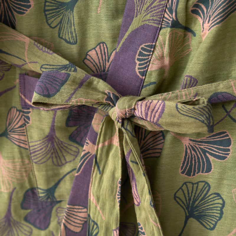 Kimono in garza di cotone Ginkgo Biloba - image 40