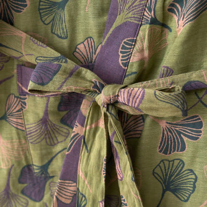 Kimono in garza di cotone Ginkgo Biloba - image 40