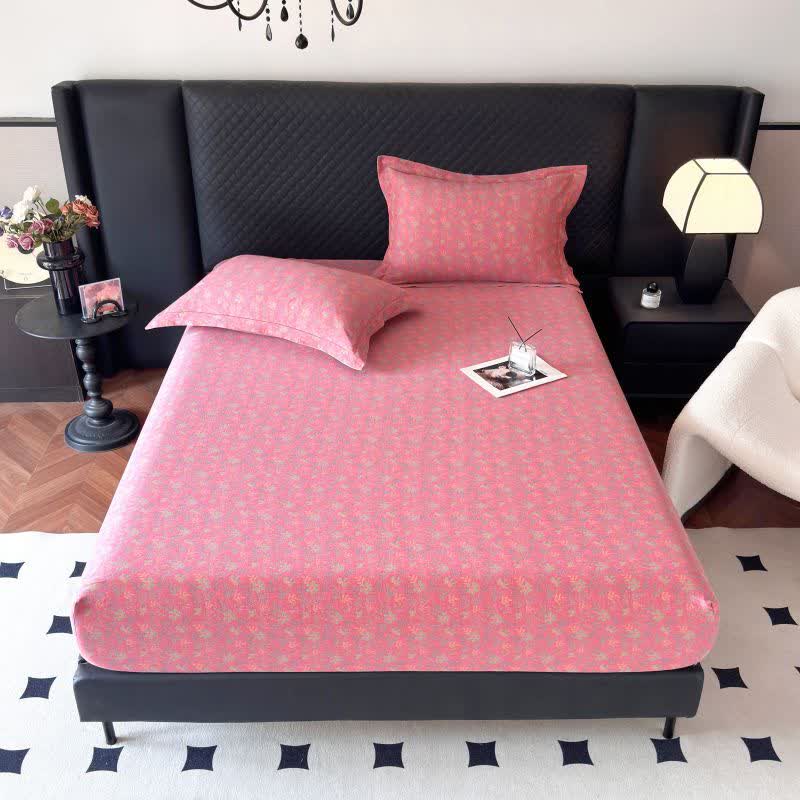 Lenzuolo con angoli in garza di cotone con motivo floreale pastorale - image 1