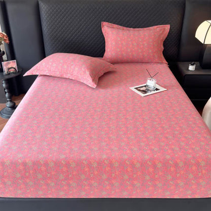 Lenzuolo con angoli in garza di cotone con motivo floreale pastorale - image 2