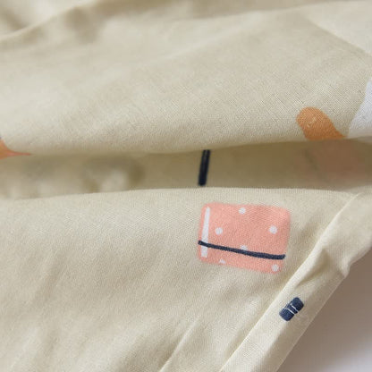 Kimono in garza di cotone con gatto abbinato - image 13