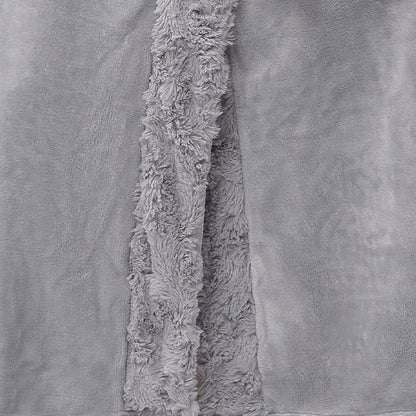 Accappatoio minimalista in flanella a tinta unita - image 7