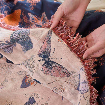 Elegante coperta in cotone con nappa a farfalla Ownkoti - image 9