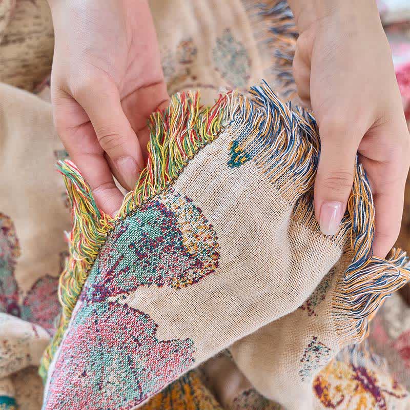 Elegante coperta in cotone con nappa a farfalla Ownkoti - image 22