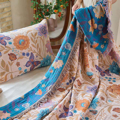 Coperta in cotone con nappe a forma di farfalla pastorale Ownkoti - image 6