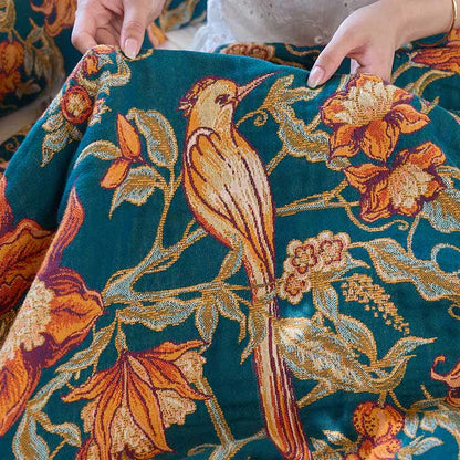 Lussuosa trapunta in cotone con nappe e motivi floreali - image 10