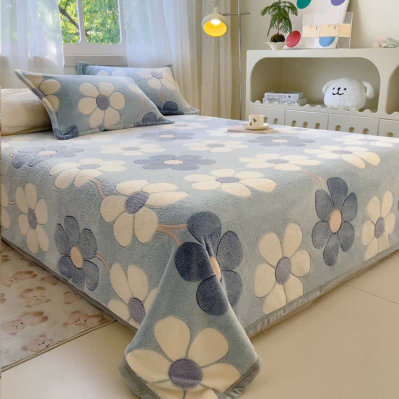 Coperta in peluche floreale rustica Ownkoti - image 1