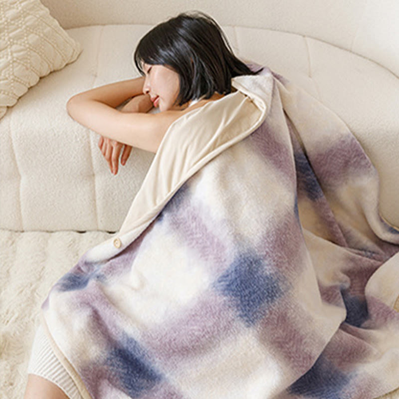 Coperta scialle con cappuccio indossabile e accogliente - image 15
