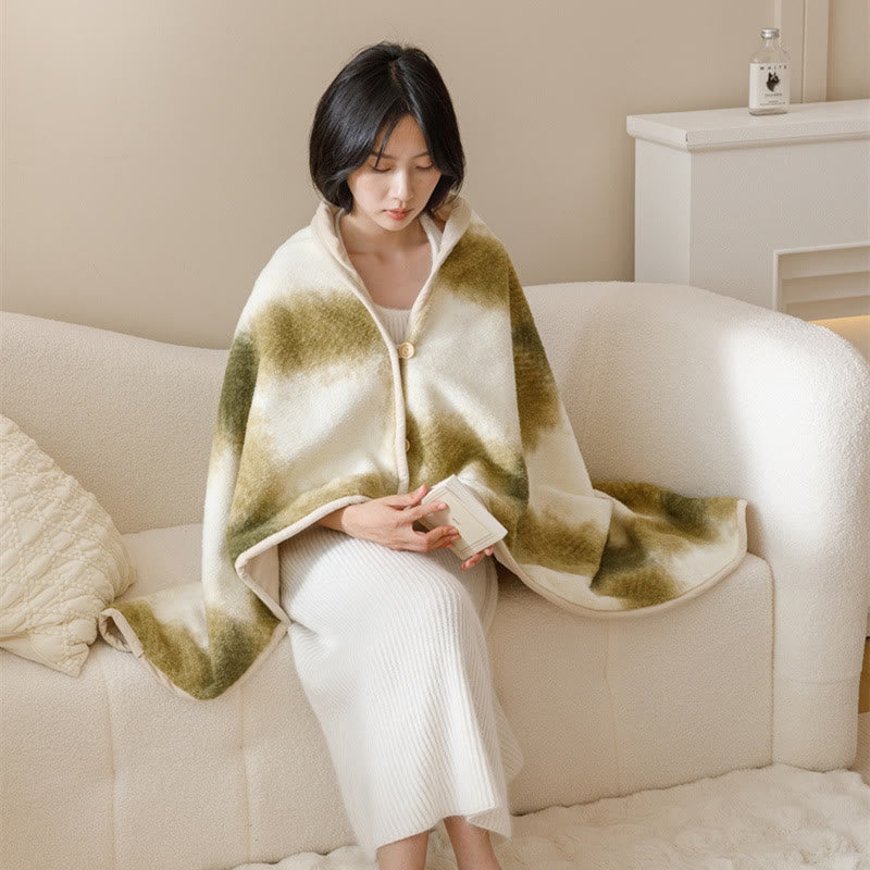 Coperta scialle con cappuccio indossabile e accogliente - image 5