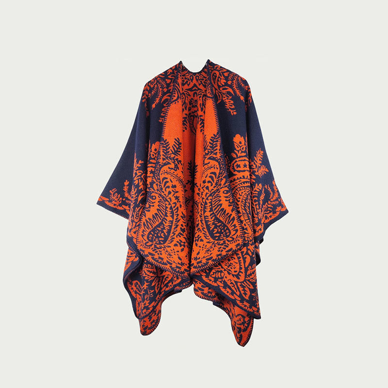 Mantella scialle vintage bifacciale - F - 150cm x 120cm - image 5