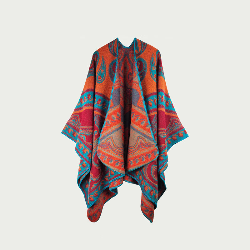 Mantella scialle vintage bifacciale - C - 150cm x 120cm - image 2