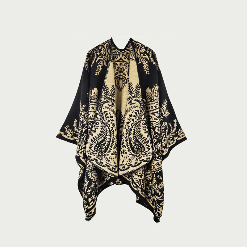 Mantella scialle vintage bifacciale - G - 150cm x 120cm - image 6