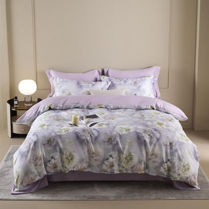 Set di biancheria da letto in puro cotone floreale Ownkoti Dreamy (4 pezzi) - Matrimoniale Grande - image 0