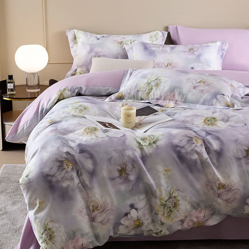Set di biancheria da letto in puro cotone floreale Ownkoti Dreamy (4 pezzi) - image 1