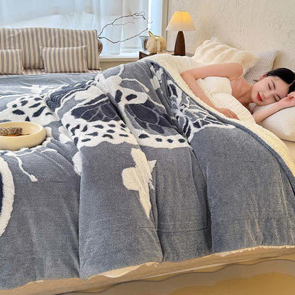 Coperta di peluche con stampa a farfalla ispirata alla natura Ownkoti - image 10