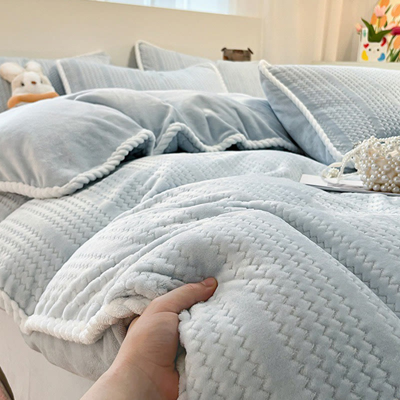 Set di biancheria da letto invernale in pile di lusso (4 pezzi) - image 7