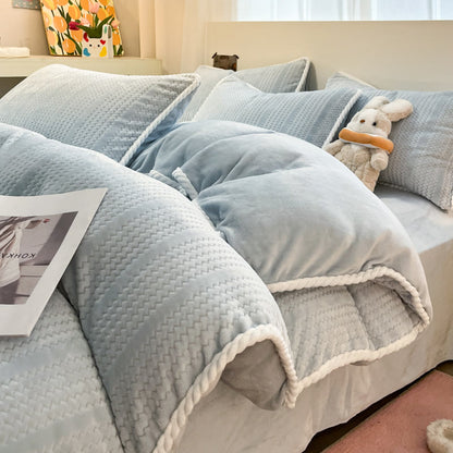 Set di biancheria da letto invernale in pile di lusso (4 pezzi) - image 11