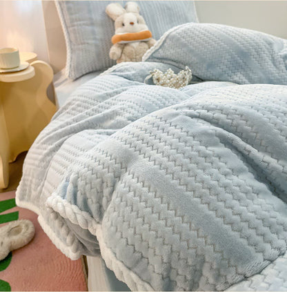 Set di biancheria da letto invernale in pile di lusso (4 pezzi) - image 9