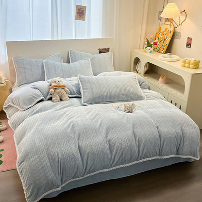 Set di biancheria da letto invernale in pile di lusso (4 pezzi) - image 8