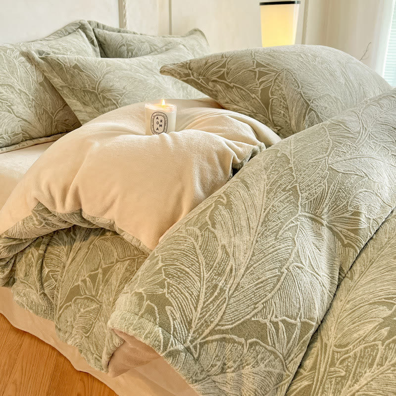 Set di biancheria da letto in pile spesso e goffrato (4 pezzi) - image 15