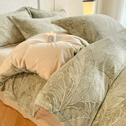 Set di biancheria da letto in pile spesso e goffrato (4 pezzi) - image 15