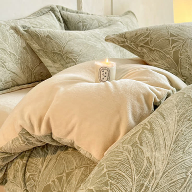 Set di biancheria da letto in pile spesso e goffrato (4 pezzi) - image 16