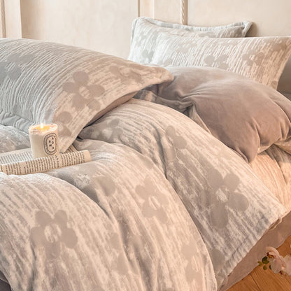 Set di biancheria da letto in pile spesso e goffrato (4 pezzi) - image 11