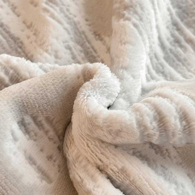 Set di biancheria da letto in pile spesso e goffrato (4 pezzi) - image 7