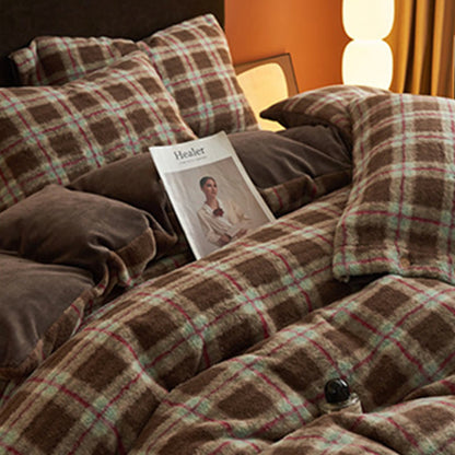 Set di biancheria da letto classica scozzese e calda (4 pezzi) - image 24