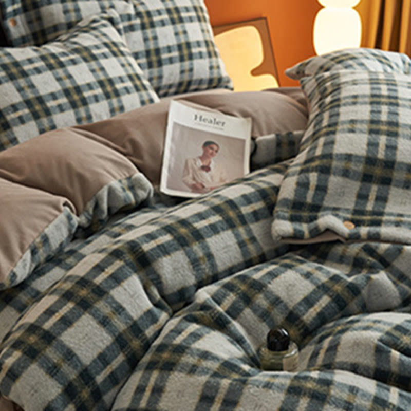 Set di biancheria da letto classica scozzese e calda (4 pezzi) - image 32
