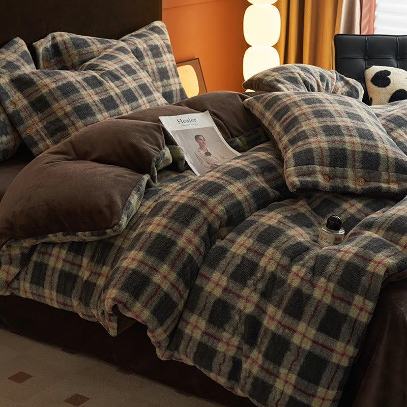 Set di biancheria da letto classica scozzese e calda (4 pezzi) - image 38