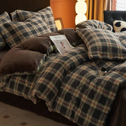 Set di biancheria da letto classica scozzese e calda (4 pezzi) - image 38