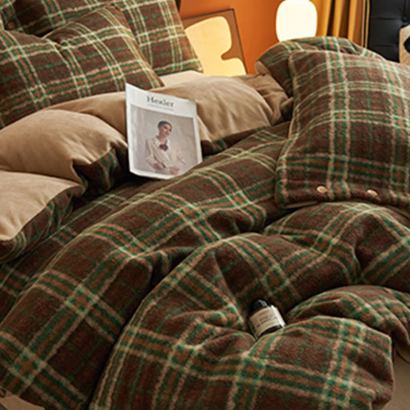 Set di biancheria da letto classica scozzese e calda (4 pezzi) - image 15
