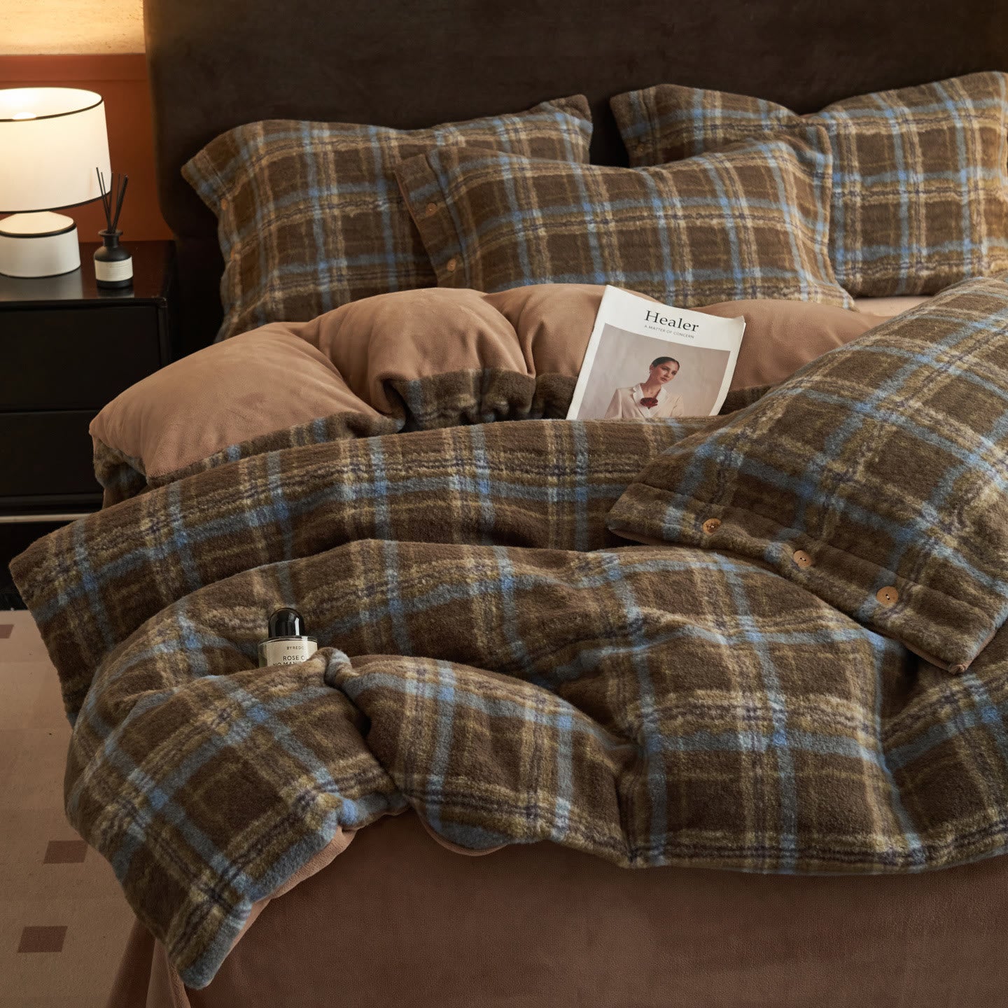 Set di biancheria da letto classica scozzese e calda (4 pezzi) - image 41