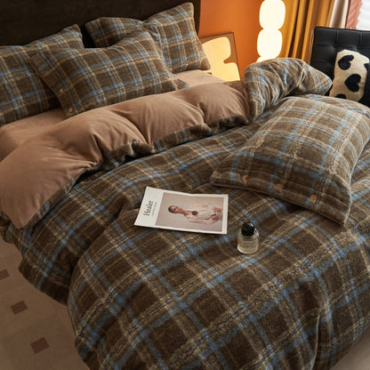 Set di biancheria da letto classica scozzese e calda (4 pezzi) - image 43
