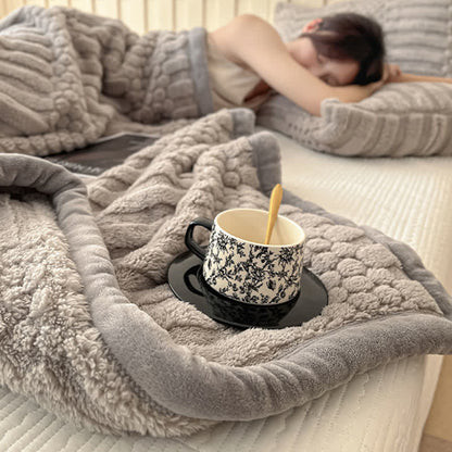 Coperta in peluche con trama geometrica Ownkoti - image 13