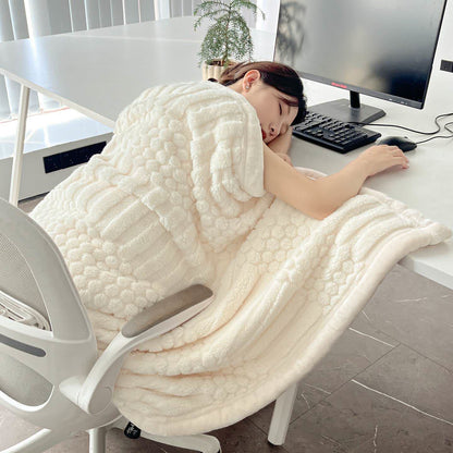 Coperta in peluche con trama geometrica Ownkoti - image 3