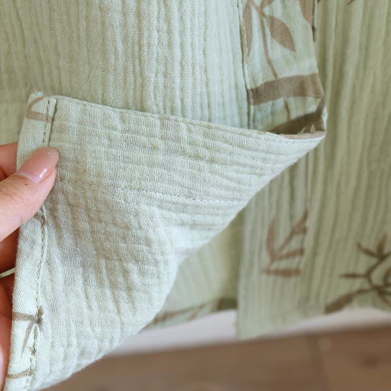 Camicia da notte con bottoni in garza di cotone e bambù Ownkoti - image 7