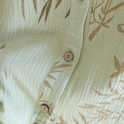 Camicia da notte con bottoni in garza di cotone e bambù Ownkoti - image 5