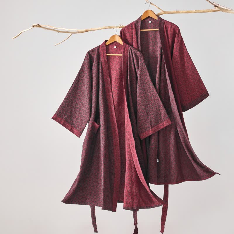 Kimono in garza di cotone ispirato al Natale di Ownkoti - image 1