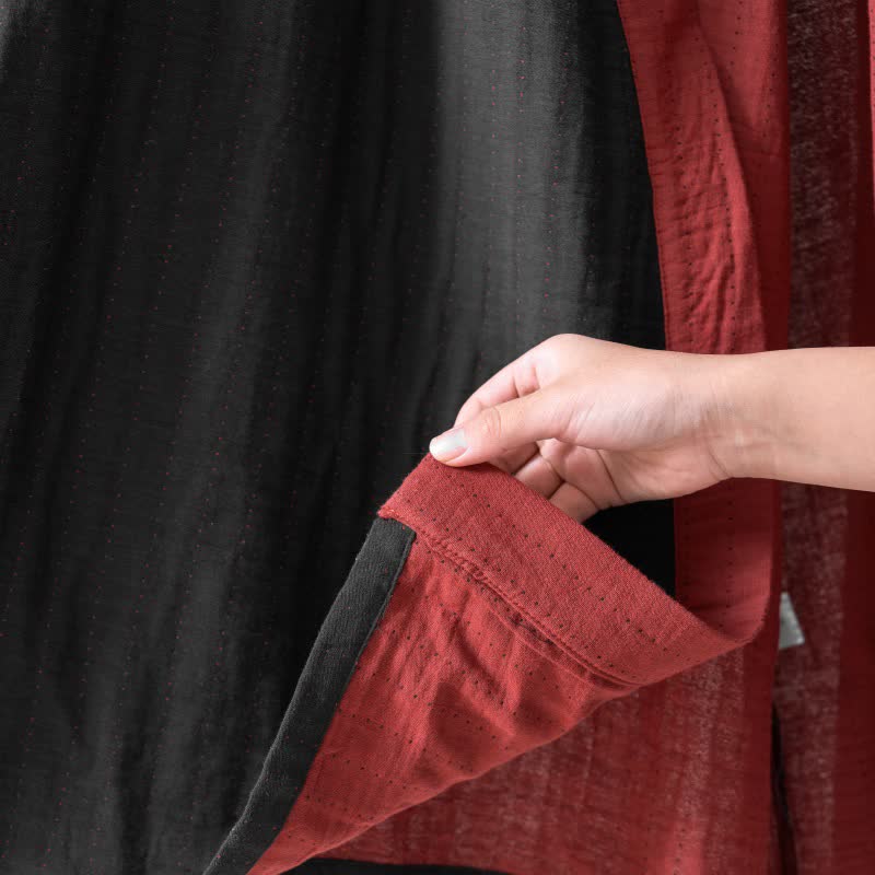 Kimono in garza di cotone tinta unita minimalista Ownkoti - image 7